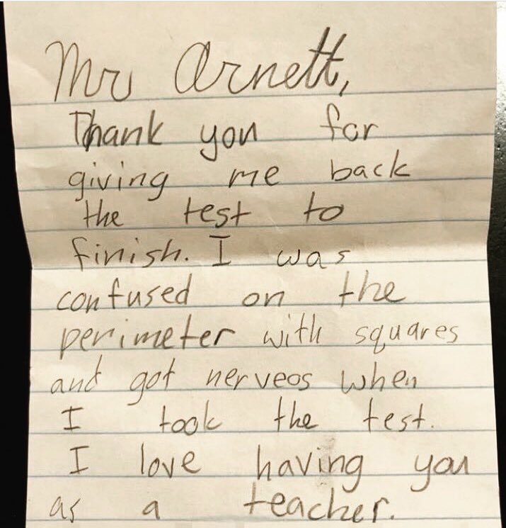 A kid in my class struggled on a test, so I worked with her on it some more and then let her try the test again. I’m teaching students, not giving grades. #nextlevelteaching 

#kidsdeserveit #MyOhioClassroom #tlap #connectED #bekindedu #learnlap #ohiolovesteachers