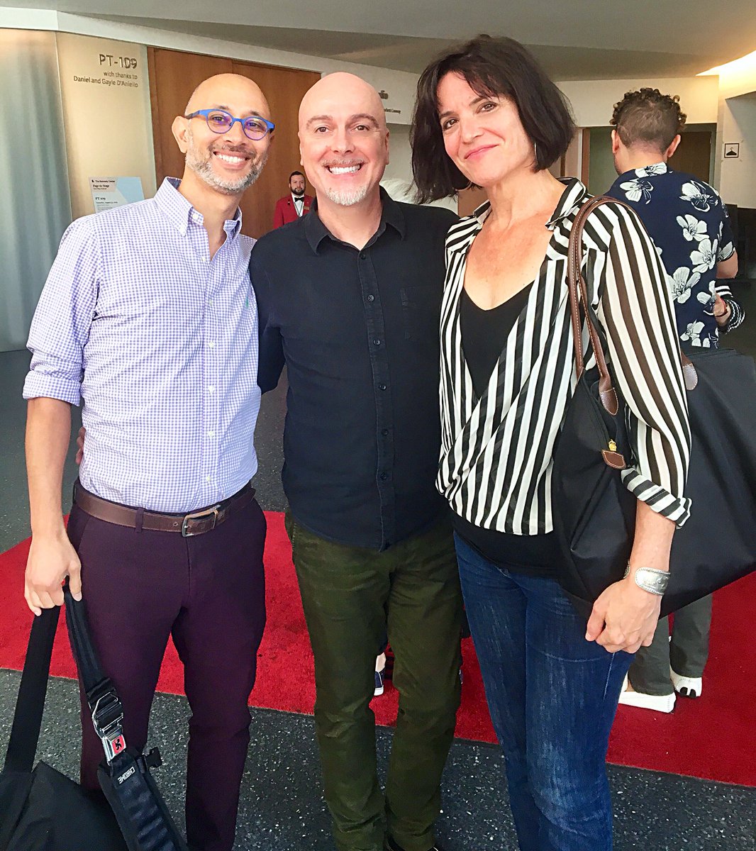RickHammerly's tweet photo. So great to see college chum Lisa Hodsoll at @Factory449’s Page To Stage reading yesterday & finally introduce her to my handsome husband, Dar. #DameHodsoll #tiffandlambchop #f449 #theatrelife #wahoowa https://t.co/sCdwNBetxX