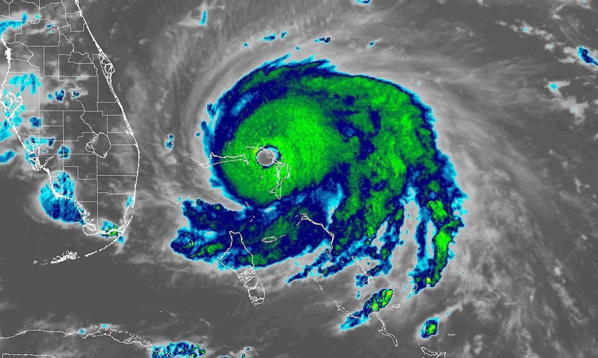 ALERT #32 ON HURRICANE DORIAN ISSUED BY THE BAHAMAS 
DEPARTMENT OF METEOROLOGY SUNDAY, 1st SEPTEMBER 2019 AT 
5PM EDT.
… EYE OF CATASTROPHIC HURRICANE DORIAN IS CRAWLING OVER THE MARSH HARBOUR AREA...
…HURRICANE DORIAN IS STILL HEADED TOWARD EAST GRAND 
BAHAMA…