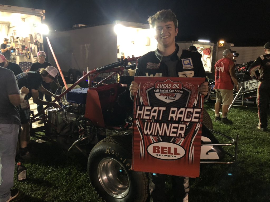 POWRi_WAR's tweet photo. Tonight’s heat winners at @JaxSpeedway...
@HinchmanIndy Heat 1️⃣: @Kreisel90
@BellRacingHQ Heat 2️⃣: Wesley Smith
@SchureBuilt Heat 3️⃣: @M_Davis56
Davis is also the LRB, Inc. #HighPointMan and he pulls a 0️⃣ for the feature inversion! https://t.co/fQRIoGucAL