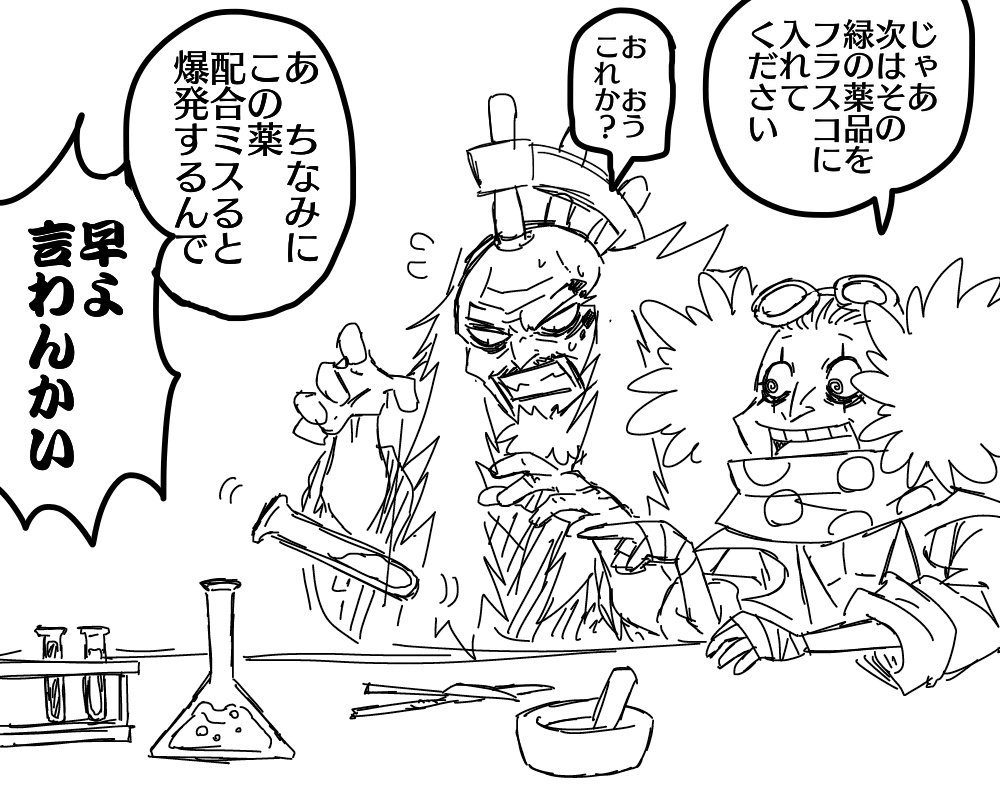 幽棲ムツキ Skeb Op漫画 だいぶ前に描いたシキとdr インディゴの漫画