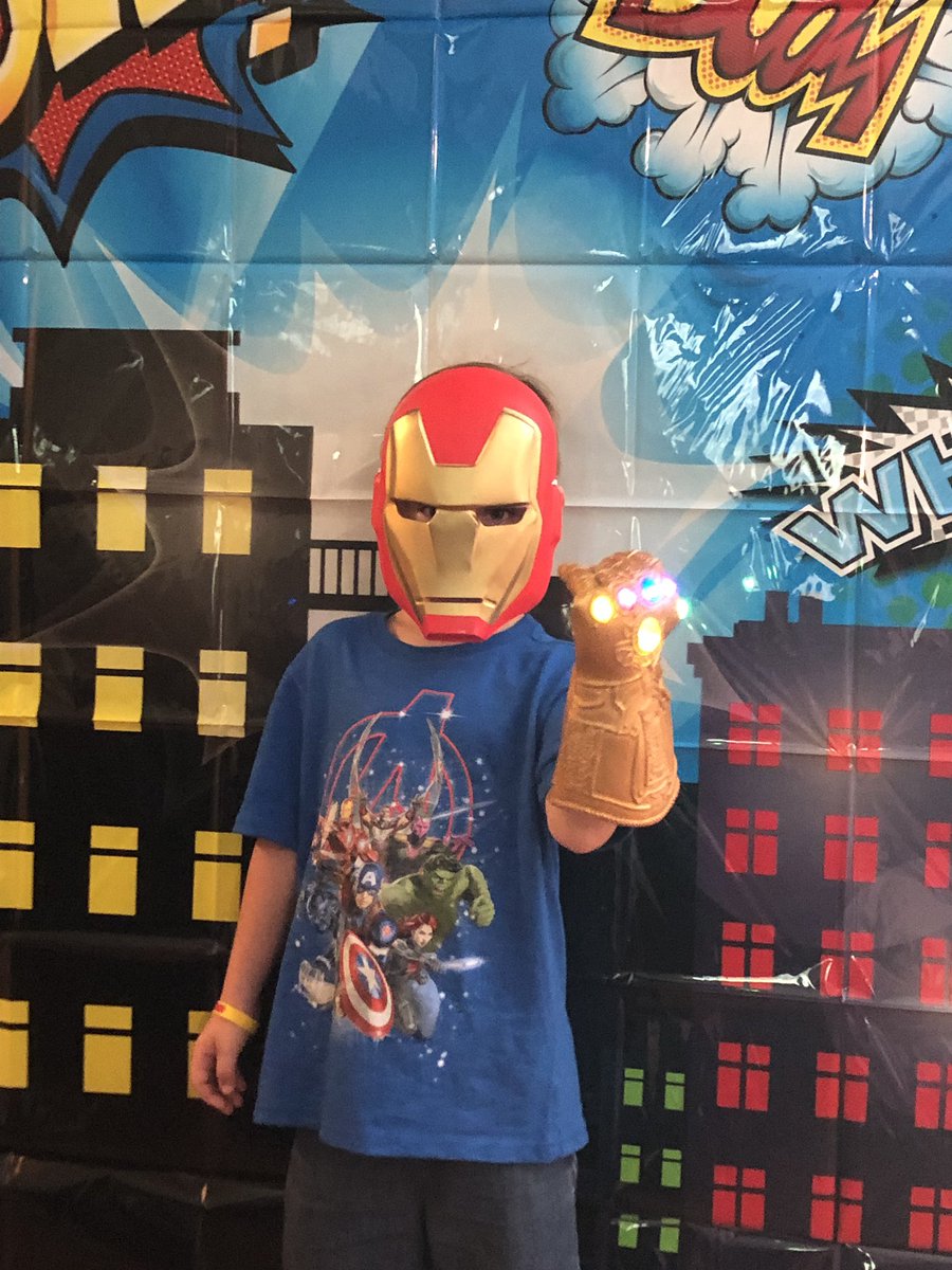breeden_allison's tweet photo. Happy 7th Birthday Riley! Iron man is his favorite but he wanted a gauntlet too! #IronMan #Weloveyou3000 #RobertDowneyJr #AvengersEngame https://t.co/2Cjwem1CwQ