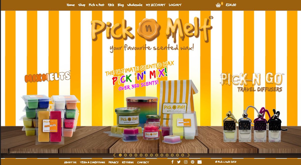 UPDATED WEBSITE! NEW PRODUCTS! NEW SCENTS!
USE THE CODE: ScentedWax20 for 20% off your order: picknmelt.com   

#Competition!! To celebrate, we are giving away 2 x £20 vouchers to spend on the website!

For a chance to #Win simply follow RT &amp; like!

Ends September 16th