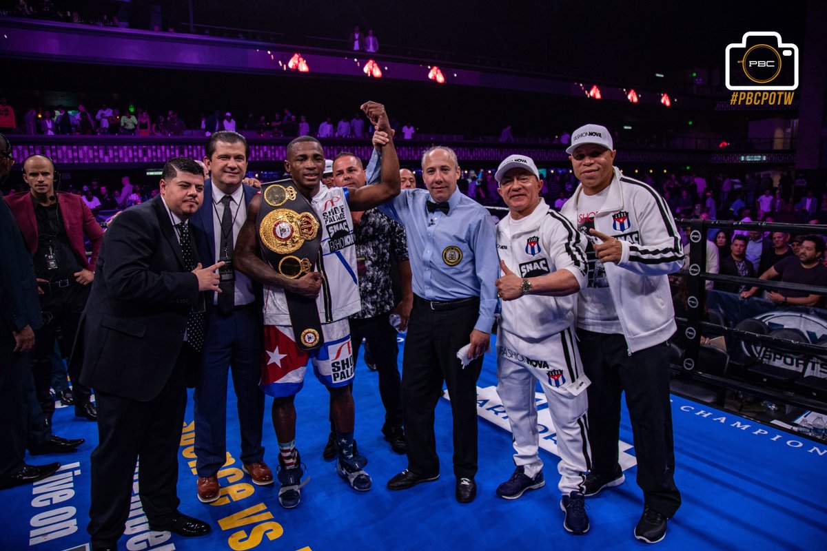 Premier Boxing Champions (@premierboxing) on Twitter photo #PBCPhotoOfTheWeek #AndTheNew WBA Super Welterweight Champion <a href="/Laraboxing/">Erislandy Lara</a> and #TeamLara celebrate their 2RD TKO victory over <a href="/Inocente02Ramon/">Inocente Alvarez</a> last night! #LaraAlvarez #PBConFox #PBCPhotoOfTheWeek #AndTheNew WBA Super Welterweight Champion <a href="/Laraboxing/">Erislandy Lara</a> and #TeamLara celebrate their 2RD TKO victory over <a href="/Inocente02Ramon/">Inocente Alvarez</a> last night! #LaraAlvarez #PBConFox