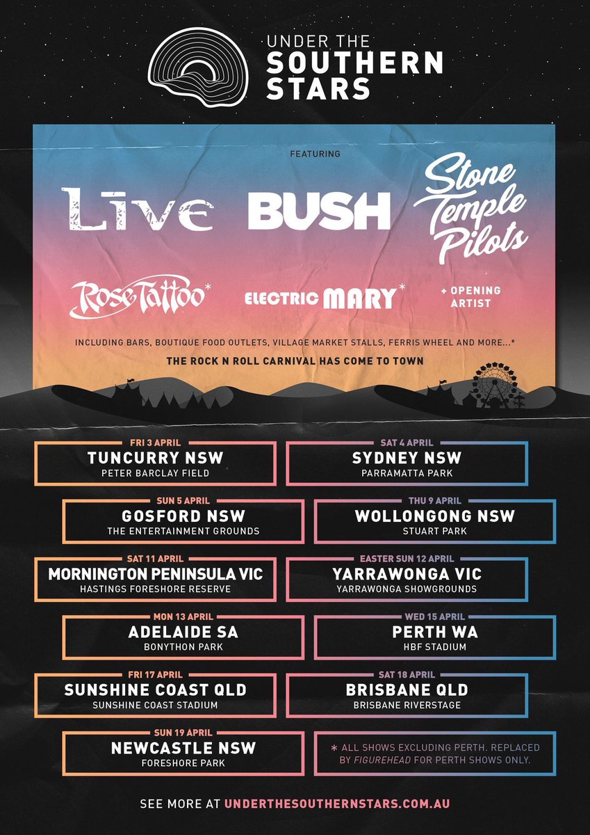 AUSTRALIA! #UTSS2020

Pre-sale: 5th September 9am AEST
On-sale: 9th September 9am AEST

 underthesouthernstars.com.au