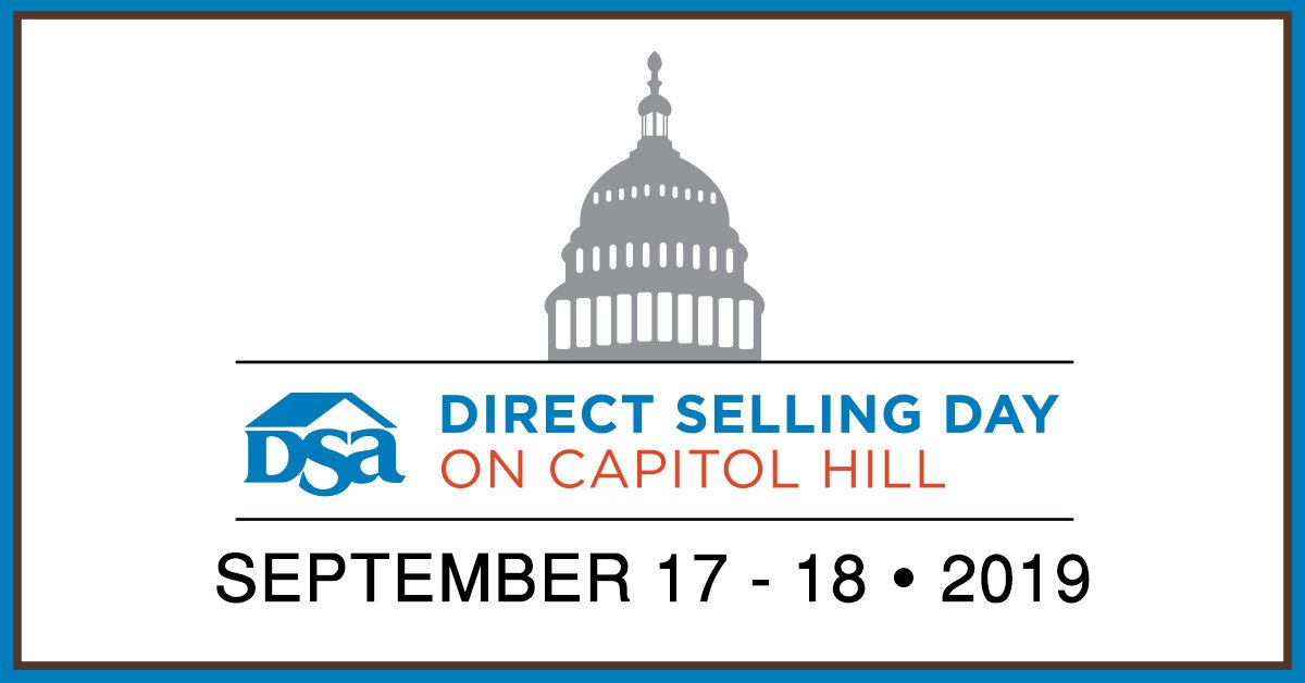 DSAssn's tweet photo. This month during #DirectSellingDay on Capitol Hill, the #DSA will provide the opportunity for #DirectSelling #entrepreneurs to share their personal accounts with local representatives & staff regarding how the industry has positively impacted their lives. #DSAHillDay https://t.co/7wfleNTuuz