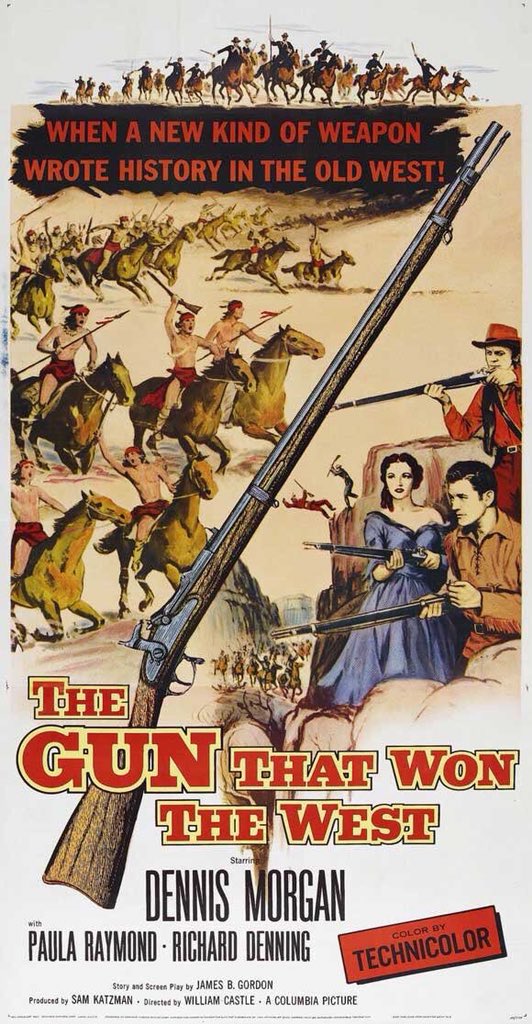 FilmNewsNos's tweet photo. 🎬MOVIE HISTORY: 64 years ago today, September 1, 1955, the movie ‘The Gun That Won the West’ opened in theaters!
#DennisMorgan #PaulaRaymond #RichardDenning #ChrisOBrien #RobertBice #MichaelMorgan #RoyGordon #HowardWright https://t.co/kXku7aoxQS