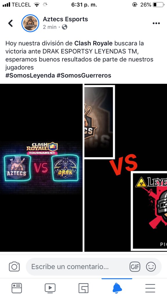 Suerte a nuestros jugadores