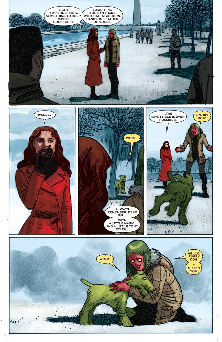 Best Of Scarlet Witch On Twitter Always Remember Dear Girl With A Little Magic And A Little Tony Stark The Impossible Is Ever Possible Wanda Maximoff And Viv Vision In The Vision