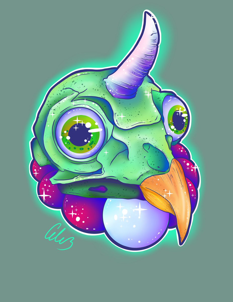 celinabu's tweet photo. @lauraanunnaki 💜 #kpopart #kpop #kpopfan #digitalpainting #graphicdesigner #art #artwork #design #orignalartwork #digitaldrawing #portrait  #graphicdesigner #ipadpro #procreate #surrealism #portrait #안녕 #rainbow #bird #birdskull #sparkle #lisafrank #galaxy #jewelry #shine https://t.co/5KeSUNfHWk