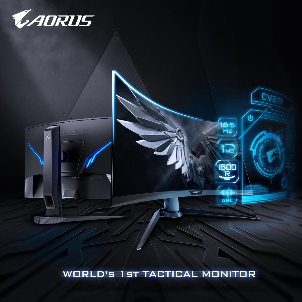 AORUS_JP's tweet photo. 今週の金曜日、9月6日より、曲面パネルのゲーミングディスプレイが2モデル発売となります。
QHDのCV27Q、フルHDのCV27Fです。詳細は弊社プレスリリース、製品情報をご覧ください。
プレスリリース
https://t.co/6E3w0ApqqB
CV27Q
https://t.co/Cr41XXoBdc
CV27F
https://t.co/AzpxVD3kTc https://t.co/rMNjs2BWGh