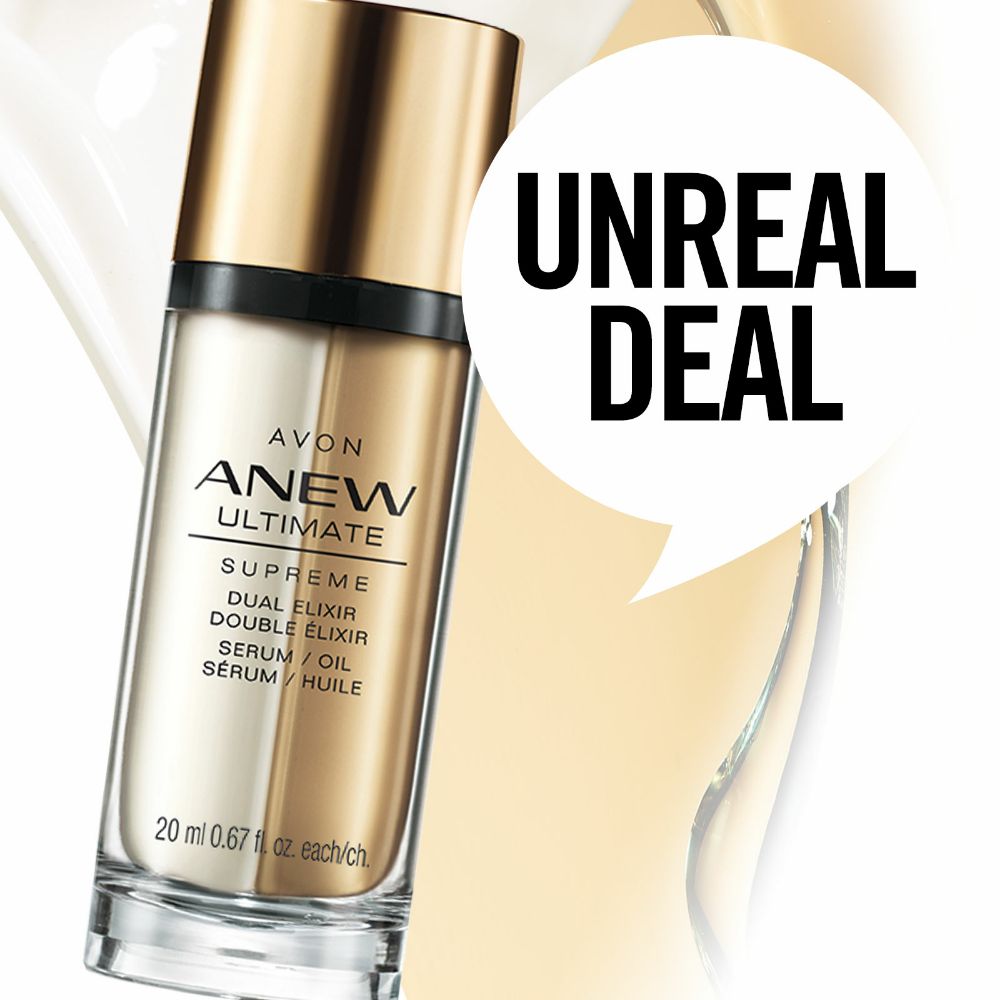 BGsbeautycare's tweet photo. What happens when serum meets oil? Our dual elixir creates a potent anti-aging blend of Tahitian black pearl extract plus precious oils to smooth and firm skin's appearance.
Check out this UNREAL DEAL here: https://t.co/XMjjgtzhJt
#avon #ultimate #supreme #anew #dualelixir https://t.co/xWEA2Podml