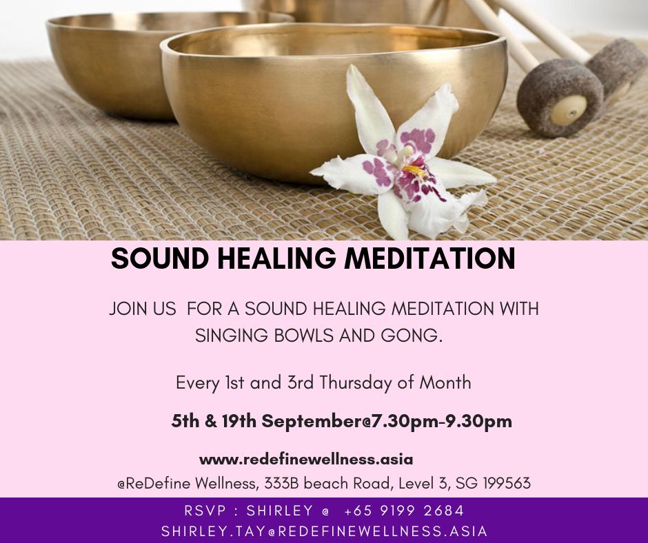 Designed for both adults and children, this #soundhealingmeditation helps to reduce tension and anxiety, improve sleep and brings you to a state of meditative and clarity of #mind.
Click here to register : bit.ly/2llW6FS
#redefinewellness