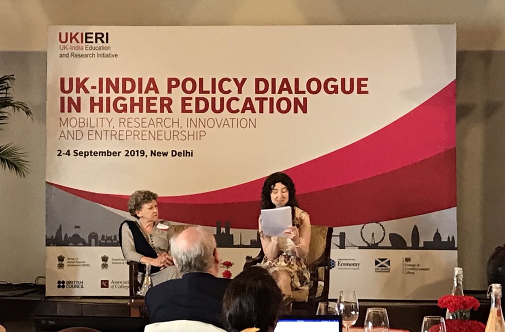 inBritish's tweet image. Kicking off UK-India Policy Dialogue in Delhi today, where vice chancellors and chief executives from UK's top institutions discuss mobility, research, innovation and entrepreneurship with policymakers and academics from India 

Join the conversation with #FutureEd 

#UKIERI