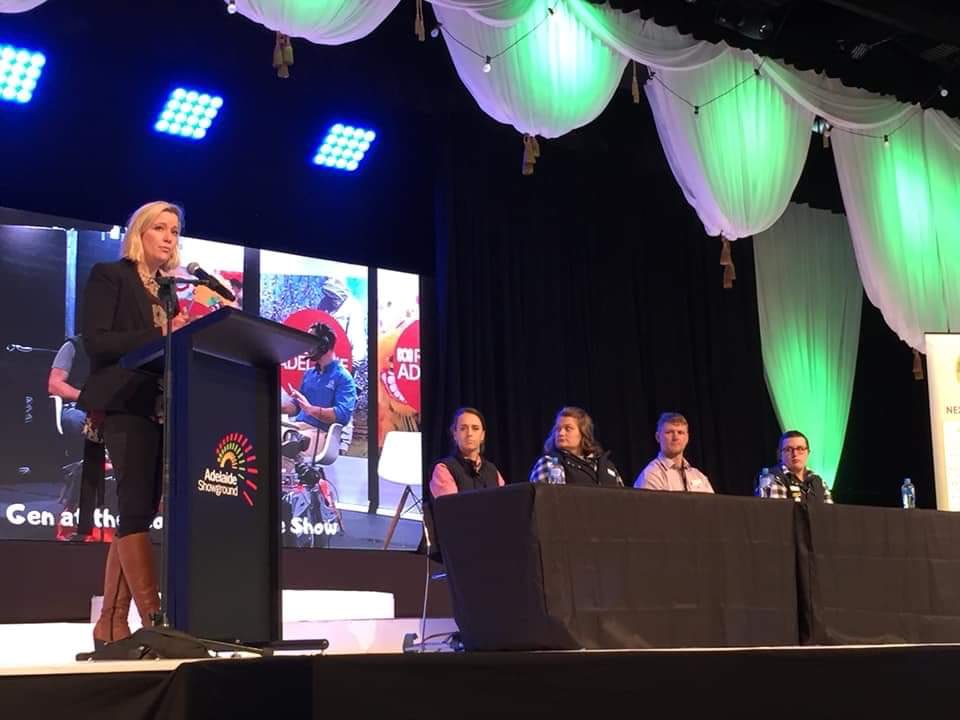 Cracker of a day on Saturday at the Royal Adelaide Show! Great to meet some of the 2019 Young Rural Ambassador State Finialists and emcee their Ag Chat on water sustainability! <a href="/NextGenSA/">SA NextGen</a>