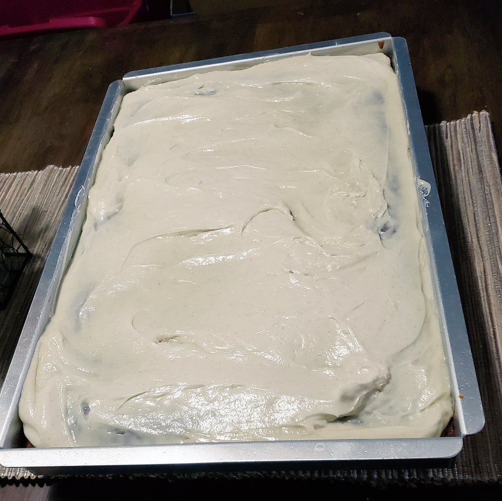 Bonnierae85's tweet photo. First banana bread &amp; now banana bars with cream cheese frosting @mytalk1071 hoping y'all loved your banana bread!! https://t.co/mGN4PKcu4i