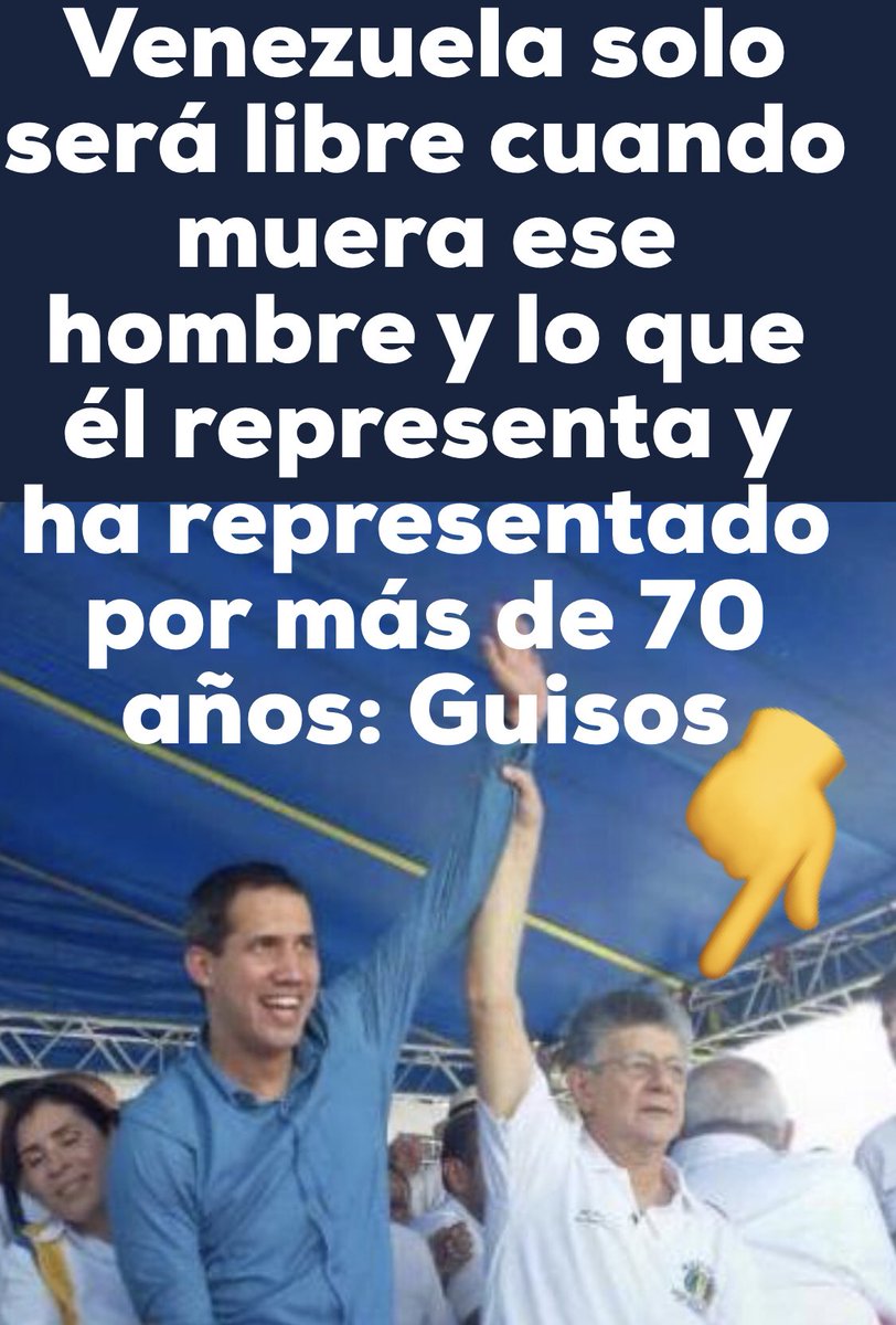 ReinaldoProfeta's tweet photo. Hay que poner el dedo en la llaga. Se muere ese y viene @julioBorges y la cadena de delincuentes sigue. por culpa de gente como esa es que nacen los Castros, Chavez, Obradorese y Perones y Evos de la vida. https://t.co/4qdd2Ua0QH