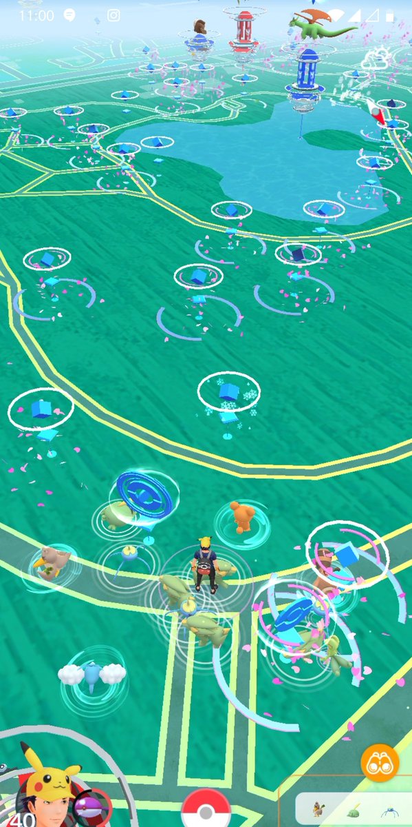 Pokemon Go Nests Electrike Mega Nest This Nest Is Located In Osaka Japan And It S Fully Lit Up Coords 34 135 526 Liftingandzombs T Co Mq2lljg6kr