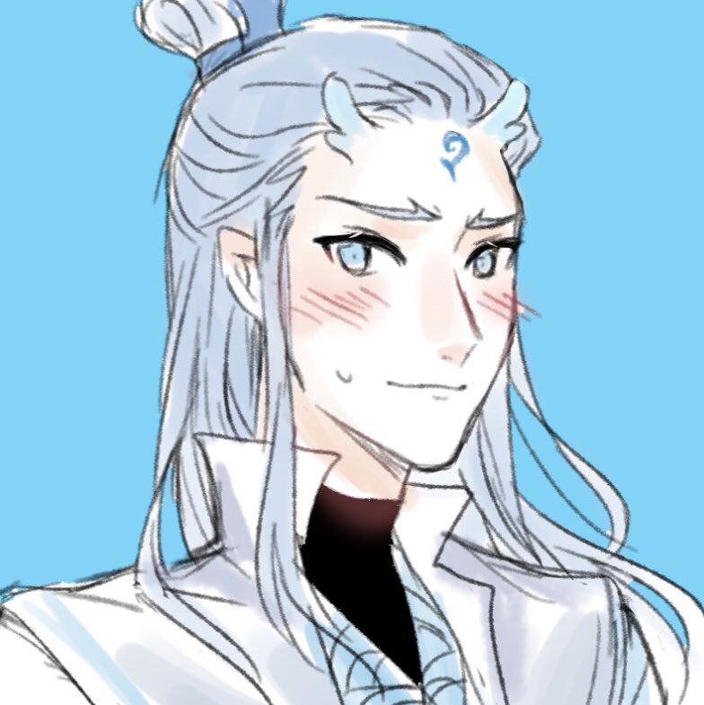 Anyway this isn't super comprehensive and I hope to make a better guide soon since I just came back from con... but here are also some doodles of Aobing!! ??❄️ beautiful dragon boy