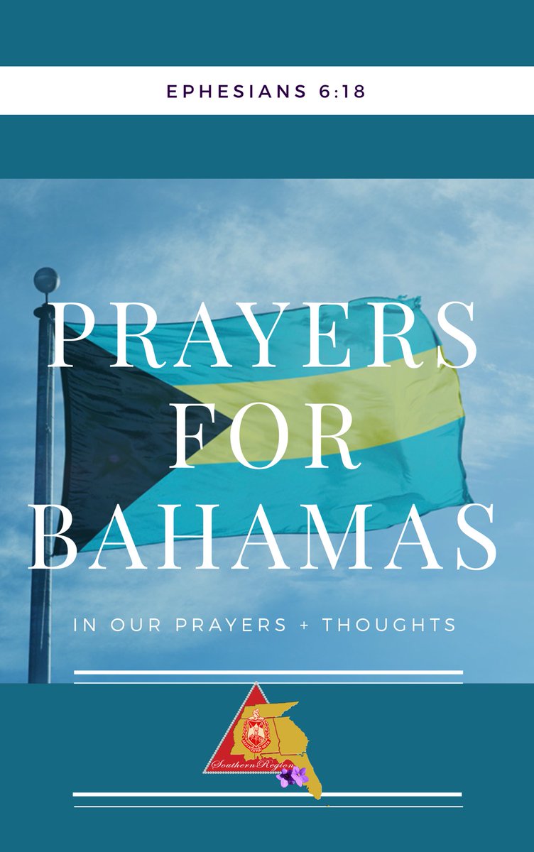 If you believe in the power of prayer, please pray for our dear sisters and brothers of The Bahamas as they brave a category 5 hurricane. #hurricanedorian #AdvancingDST #Faith #Recovery #restoration