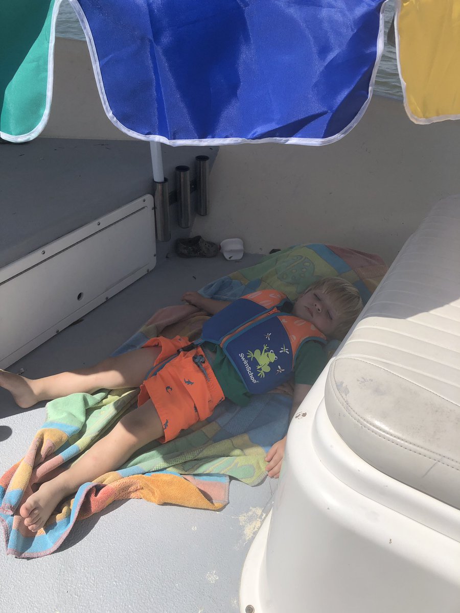 Naps on the boat are the best kind! Enjoyed the beautiful weather today. #solongsummer