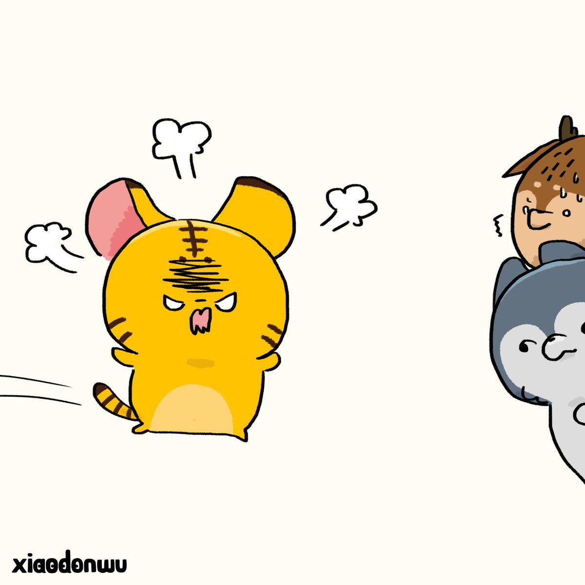 啊 動物 小梅又暴怒了 怎麼辦 梅ちゃんは腹が立った どうすればいい Plum Gets Angry Again What Can We Do Angry Scared Cake Change Cute nimals Animal イラスト スケッチ イラストレーター 怒る 腹が立つ しまった 怖い 変わる