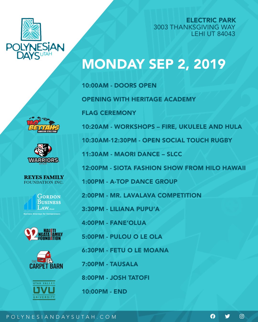 Polynesian Days Utah (polydaysutah) / Twitter