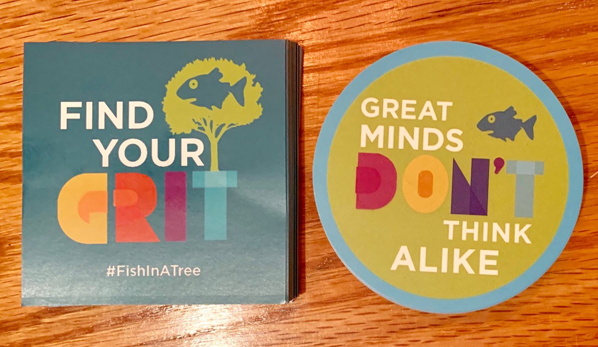 LynMullalyHunt's tweet photo. Teachers and librarians! I am so, so grateful that so many of you are reading FISH IN A TREE to your kids. As a thank you, I have printed off many piles of these stickers. Stay tuned this week for giveaways! There will be many winners 😊🙏🏻❤️🙏🏻😊 https://t.co/BtHmOmBUuh
