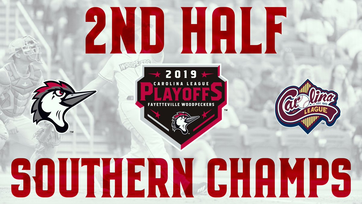💣 BOOOOOOM 💥

With tonight’s win, the <a href="/WoodpeckersNC/">Fayetteville Woodpeckers</a> are officially the Carolina League Southern Division Champions for the Second Half of 2019!