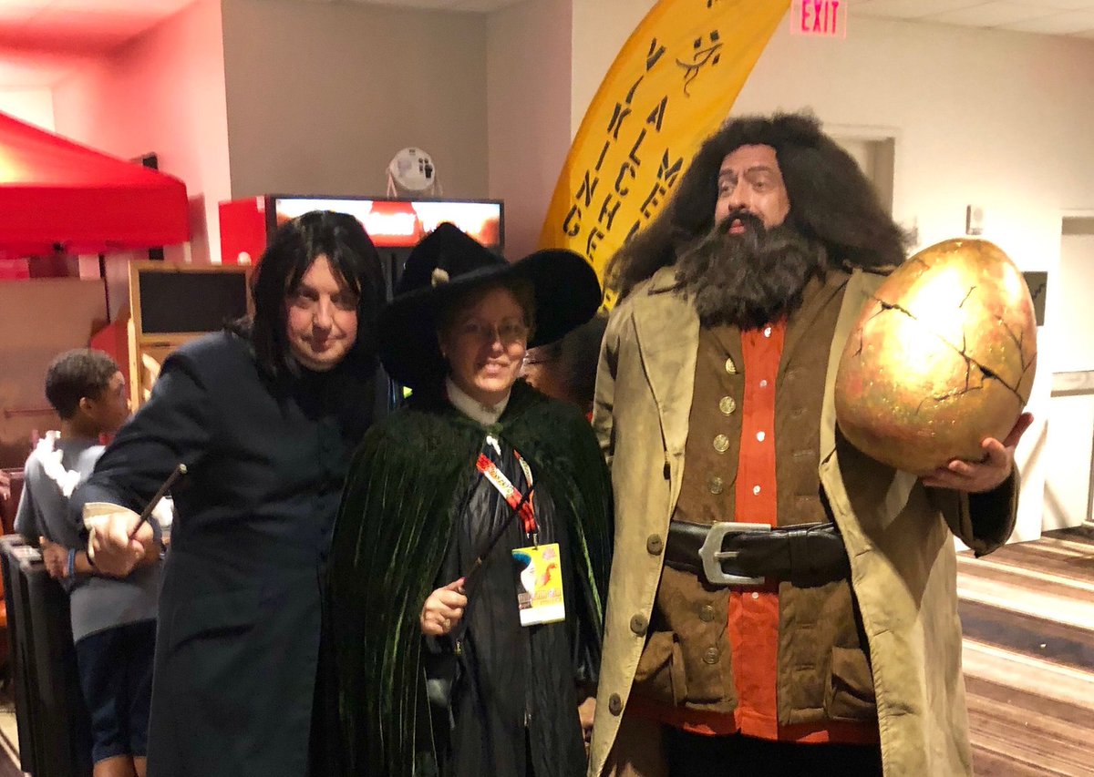 blesartteacher's tweet photo. I not only teach Muggle children, sometimes I teach at Hogwarts with Snape and Hagrid. https://t.co/SJpYOk9C2o