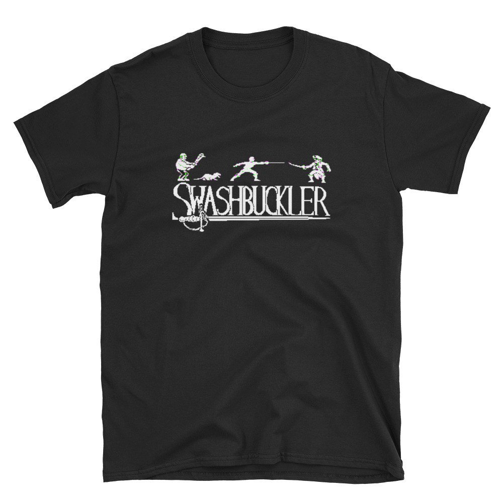 CT6502's tweet image. New #Swashbuckler and #Aztec Apple II t-shirts up on the store: ct6502.org/shop/