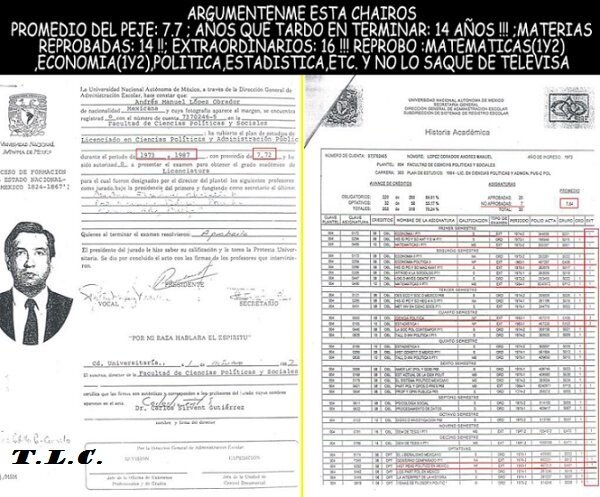 LuzMariaChavez1's tweet photo. @FelipeCalderon @Tere345 ... Sí, @CarlosLoret , en #OtroInforme como dice el presidente Calderón, @lopezobrador_ quedó a deber ¡14 materias en la @UNAM_MX ! Entre ésas la materia de ECONOMÍA como ahora lo demuestra llevando a México a un paso de la recesión.
#DesInformeYMentiras del merolico de Palacio. https://t.co/jr9Ajtx2Ch