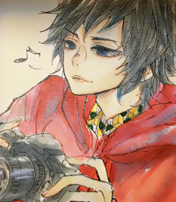 白茶さんがTwitterに投稿した冨岡義勇(鬼滅の刃)のイラスト。