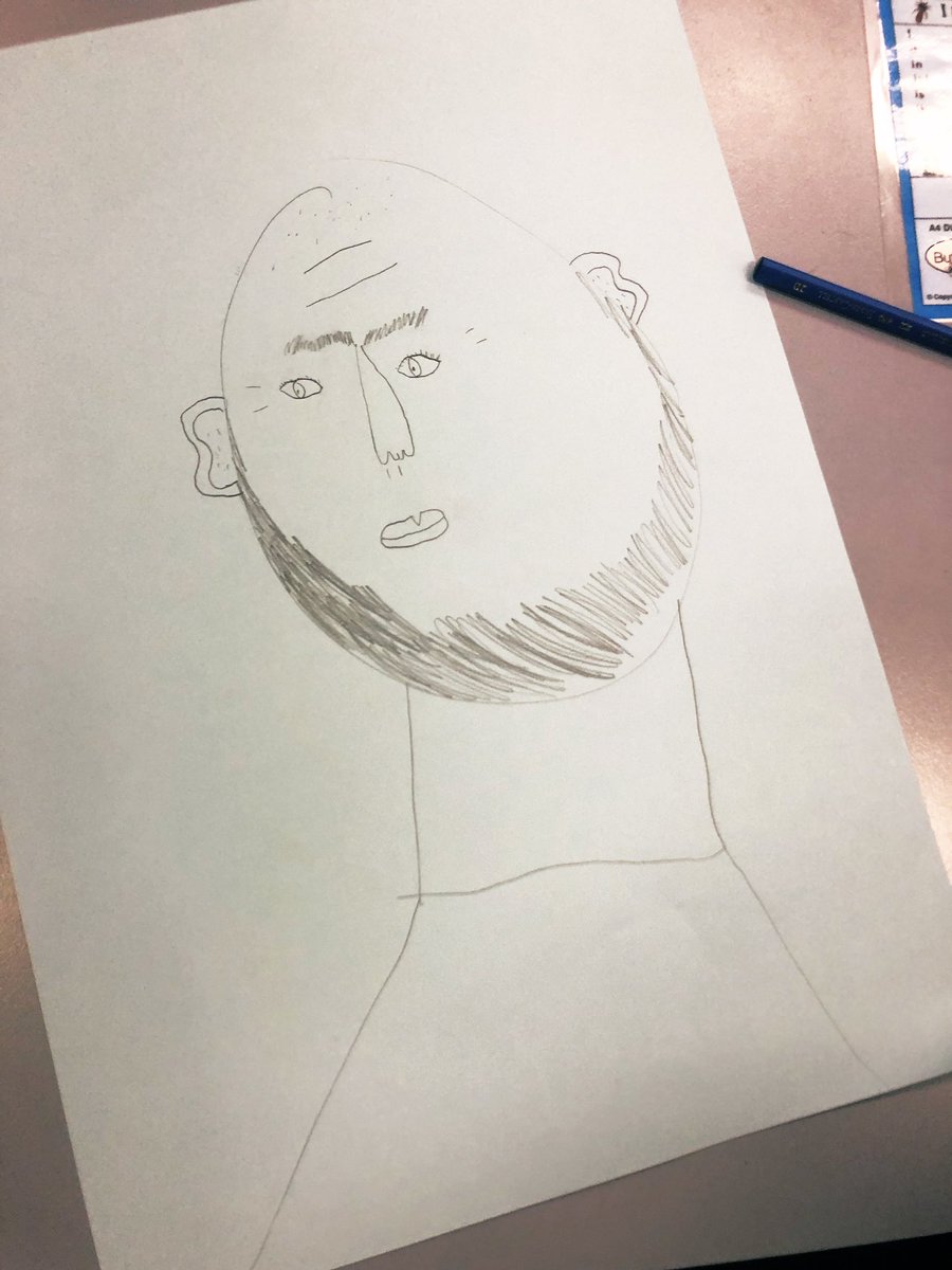 An instructional step-by-step lesson on a very detailed drawing of their fathers. This was an extremely fun way of learning about different facial features and using adjectives to describe their dads #learningthroughart #loveyourjob <a href="/EnfieldPublic/">Enfield Public School</a> <a href="/GraceLattuca/">Grace Lattuca</a> <a href="/traceyvuong7/">Tracey Lo</a>
