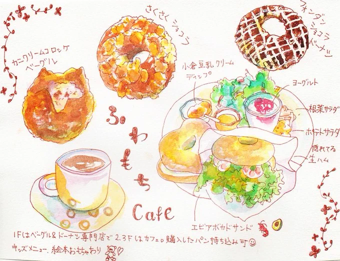 厚別区のベーグルが美味しいお店?ベーグル&ドーナツが140種類あるそうです#絵描きさんと繋がりたい 