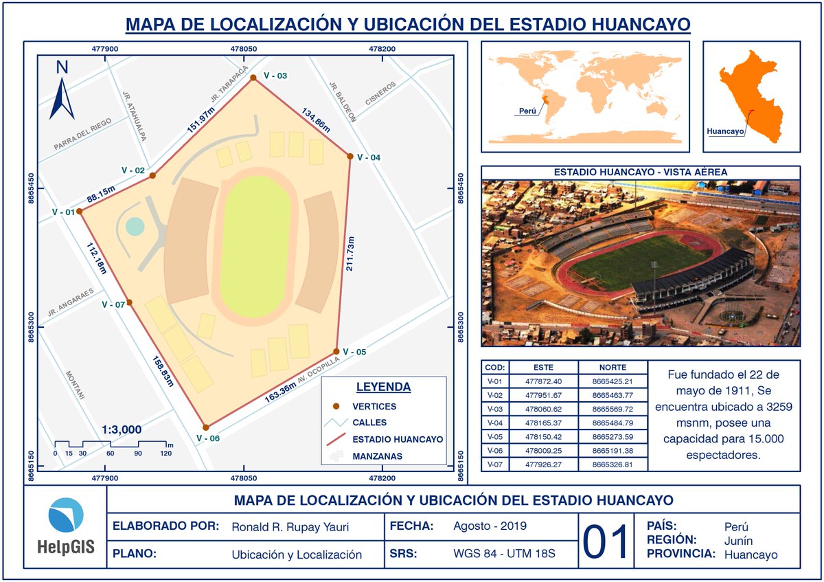 ronalcond's tweet photo. Mapa de Localización y Ubicación del Estadio Huancayo realizado en el Reto #MiPrimerMapa con ArcGIS, desarrollado por @HelpGIS ... ¡¡Reto Cumplido!! ...
#ArcGIS #MapaGIS #GIS #Maps #Mapa #HelpGIS https://t.co/xXbBzoZqnS