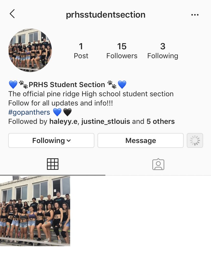 PRHS Student Section tweet media