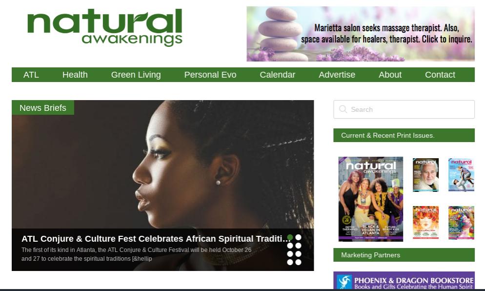 #ConjureFest makes it to the Natural Awakenings Atlanta homepage‼️

Check out our #festival overview in their #newsbriefs

bit.ly/ConjureFestNA