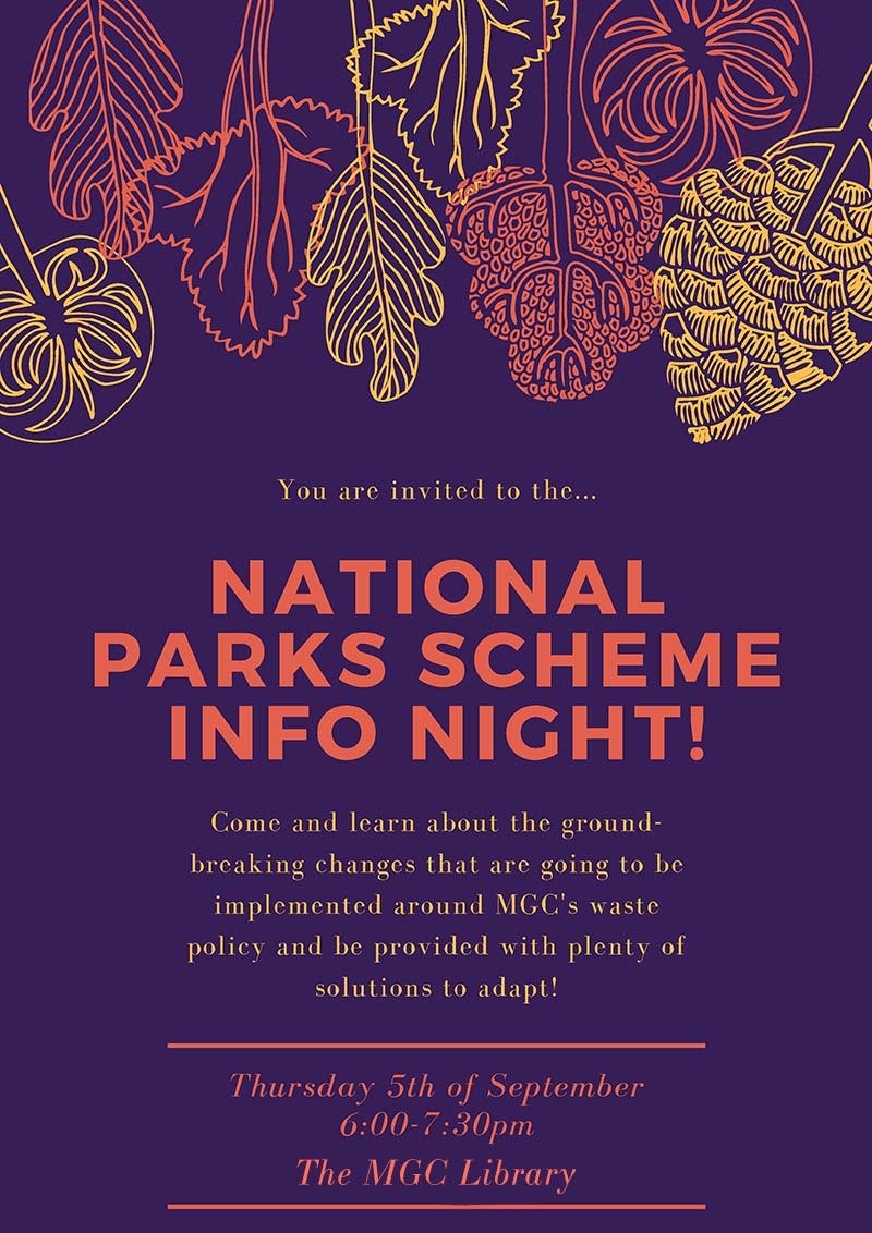 MGC_Achieve's tweet image. No doubt, you have heard about MGC’s Nation Parks approach to waste and our ambition to be a zero waste to landfill by 2020! We are organizing a community information forum on Thursday 5th September in the library. 
Please RSVP: trybooking.com/BFDMD #MGCWarOnWaste