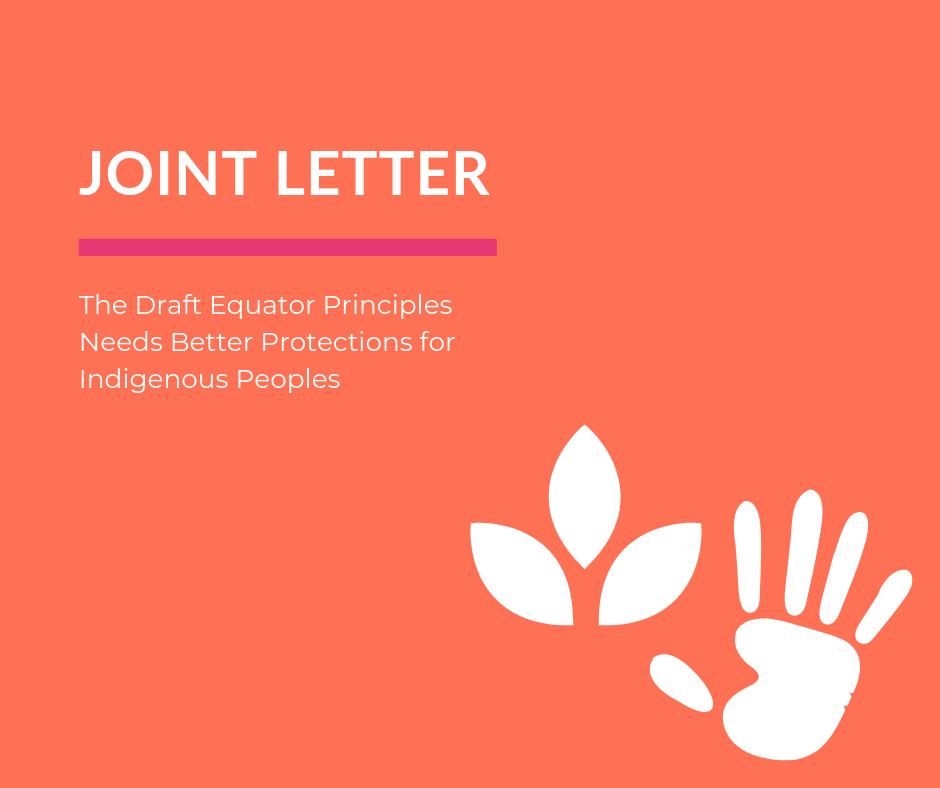 ManushyaFdn's tweet image. On 23 August, we co-signed with other 43 organizations a Joint Letter to the #EquatorPrinciples Association (EPA) &amp;amp; all financial institutions urging EPA 2 acknowledge their responsibility to respect Indigenous Peoples #HumanRights in #Biz. #BizHumanRights bit.ly/2ZuNbVT