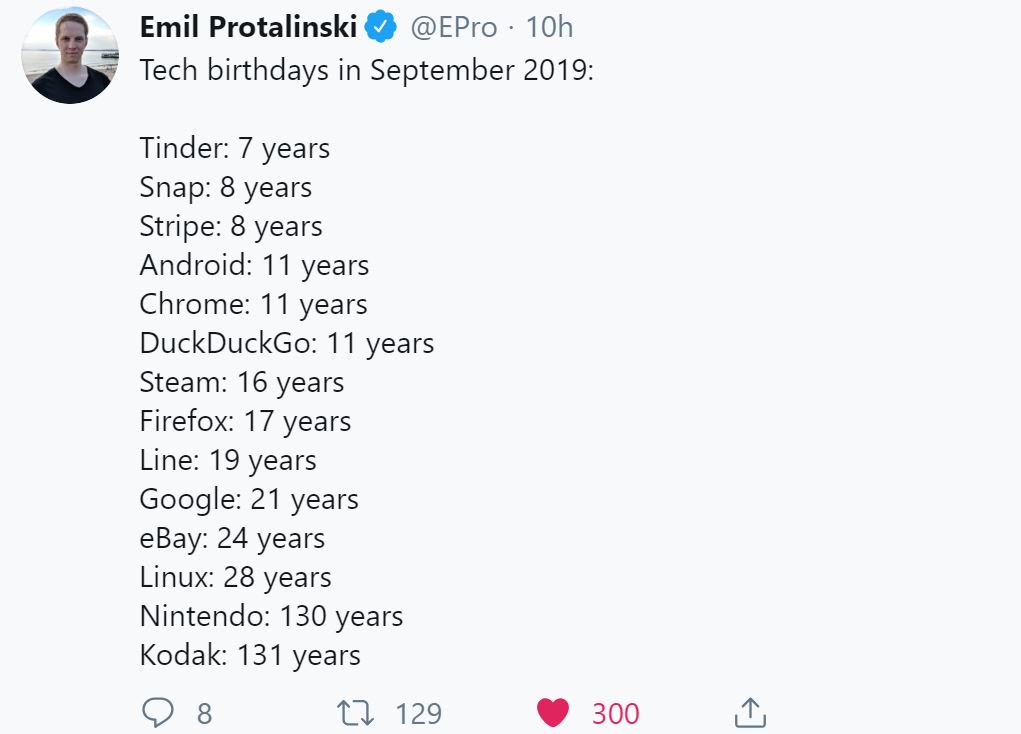 lyv0n's tweet photo. #funny
#techbirthdays
Google is 21 ... but has been drinking for a while. XD https://t.co/vedyHTZDBl