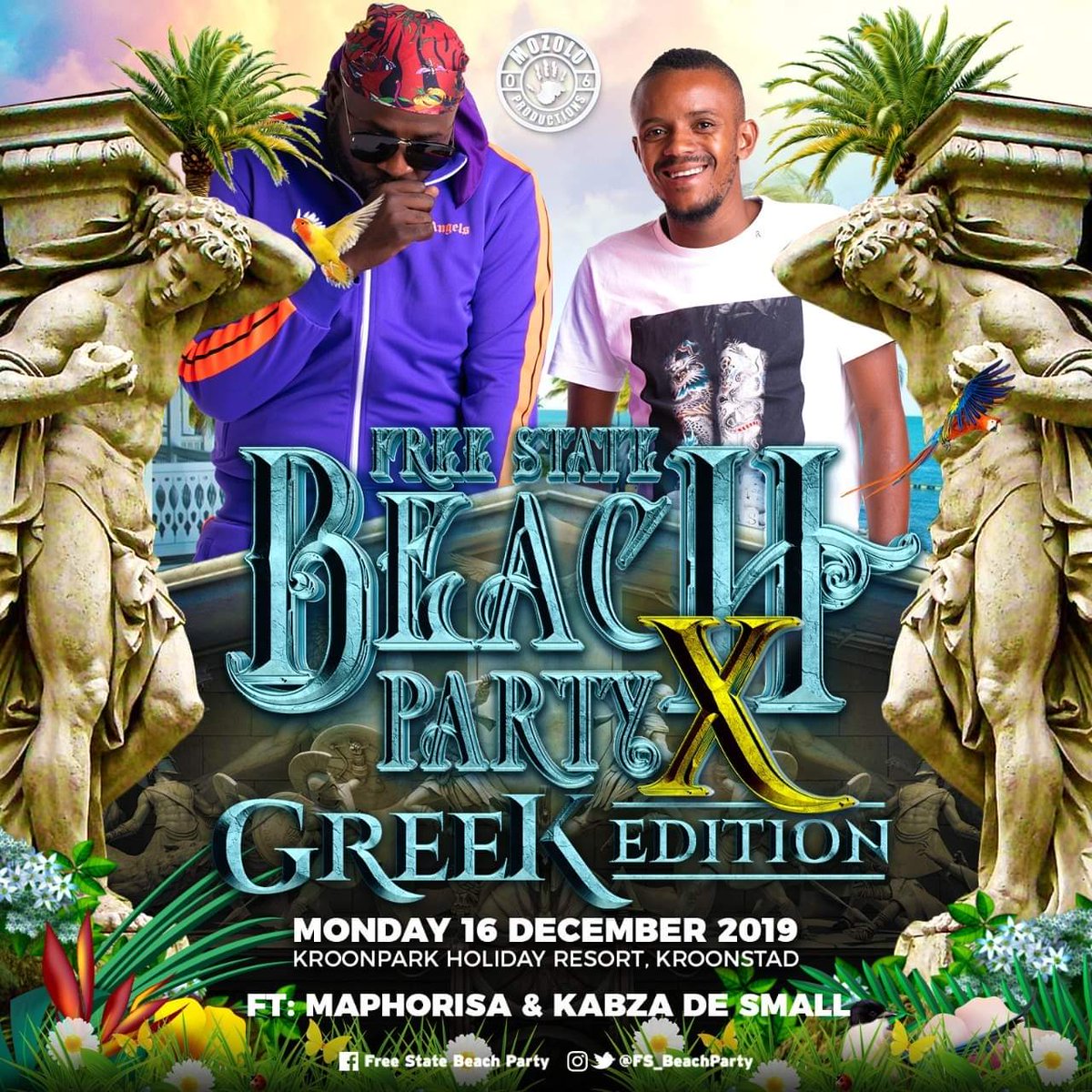 TaydosBlancoo's tweet photo. We Looking Forward To Have You Guys On The #16DEC @KabzaDeSmall_ @DjMaphorisa #FSBPX @FS_BeachParty https://t.co/GWBhXF2oyL