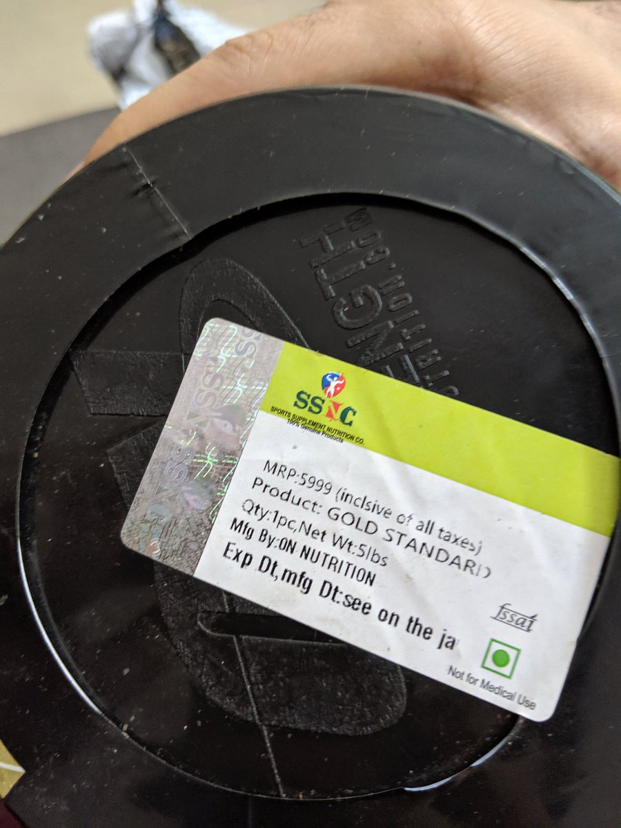 blackhat2004's tweet photo. Even the @amazonIN(#cloudtrail) products have an official birthdate. #fake. ON Gold Whey born 12/19. https://t.co/V4Zk31miXc