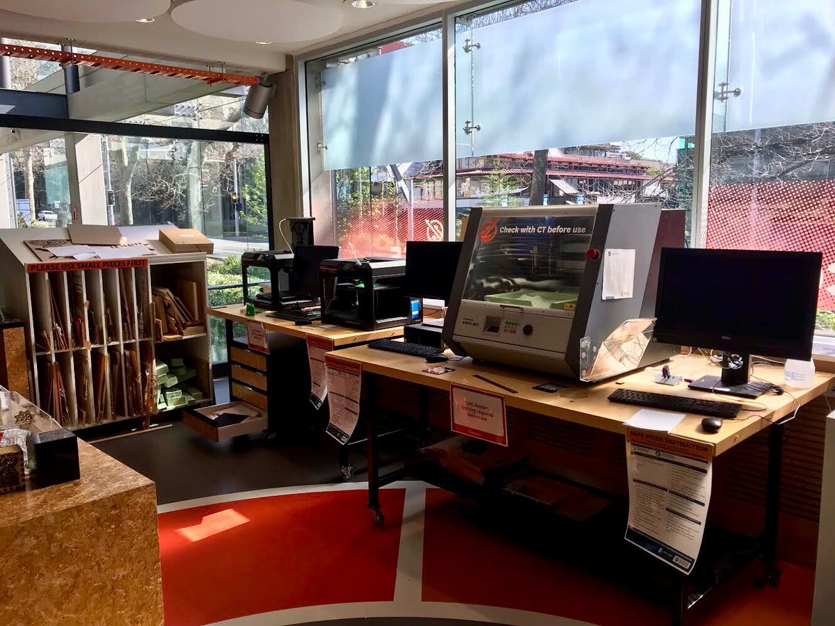 MsGomes123's tweet photo. Visited the makerspace at @AucklandUni today to get some inspiration for future makerspaces at ANI. So much potential to get creative! #makerspace #create #build https://t.co/d4BtgDVwz3