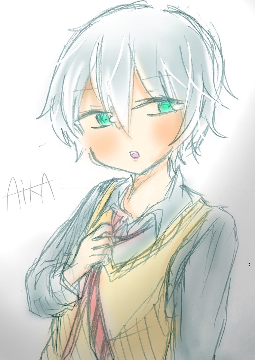 ぜいたく制服 男子 イラスト アニメ画像