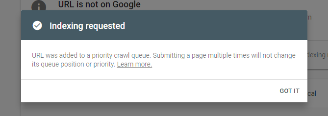 Emak2Blogger's tweet image. Nah, kalau muncul tanda ini, berarti #SubmitURL sudah berhasil.
