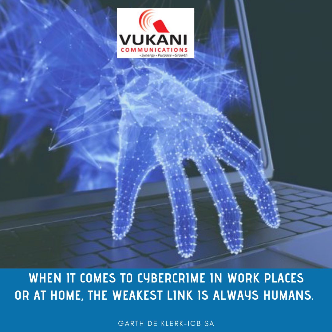 vukanicomms's tweet photo. #Humans at the centre of cybercrime therefore #humans should collaborate against cybercrime. #togetherwestand #dividedwefall. Register for the #Cybercrime &amp; #Insurance Conference taking place on 17 September @EmperorsPalace. Your ideas matter! https://t.co/sbfAQD9m10