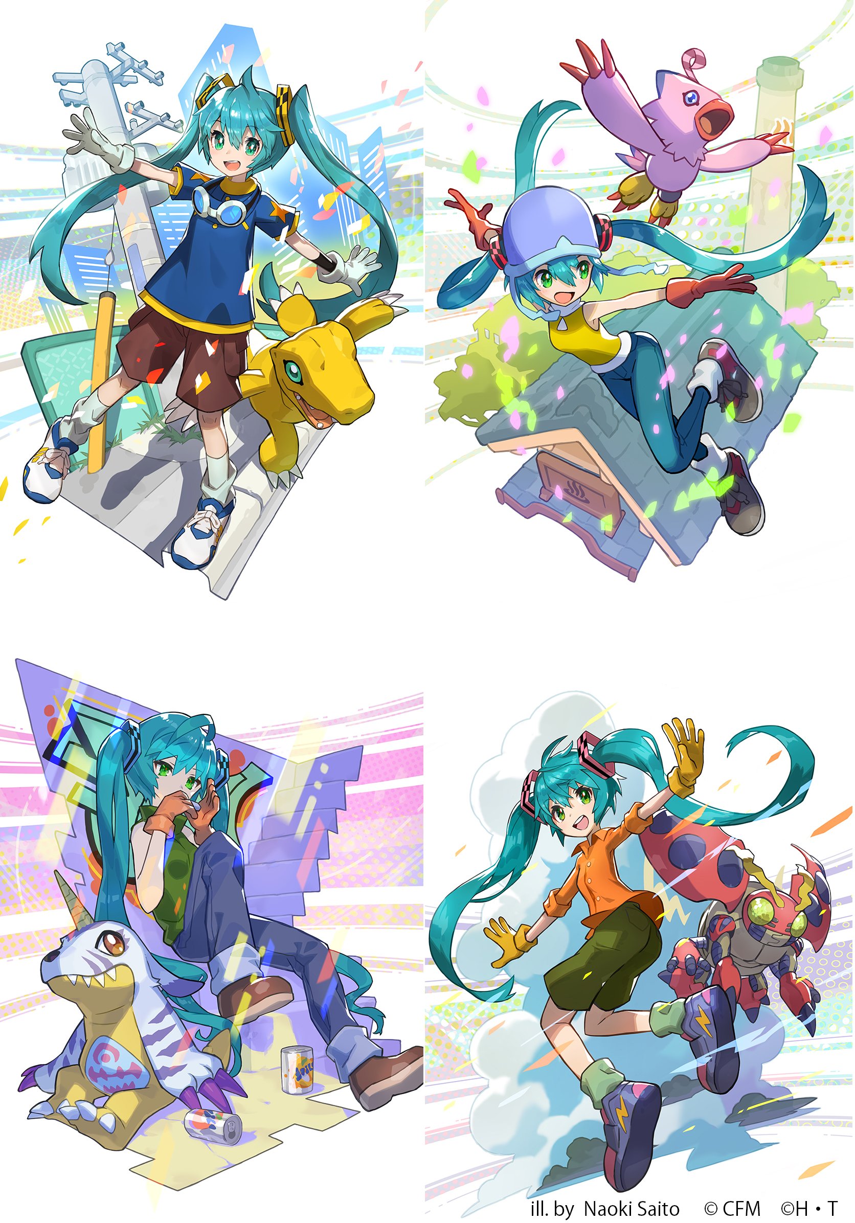 初音ミク デジモン コラボ クリアファイル Rella m60625056435_1.jpg?1730031270