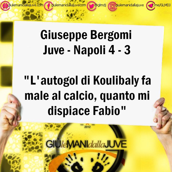 glmdj's tweet photo. #JuveNapoli è anche questo. Ma nessuno ha mai pensato di dire "mi dispiace", dopo il rigore assegnato al #RealMadrid al #Bernabeu in @ChampionsLeague dopo aver recuperato 3 gol... . #regolatevi e tenete a freno la rabbia da perdenti 😠 https://t.co/cfVDXSSJiJ