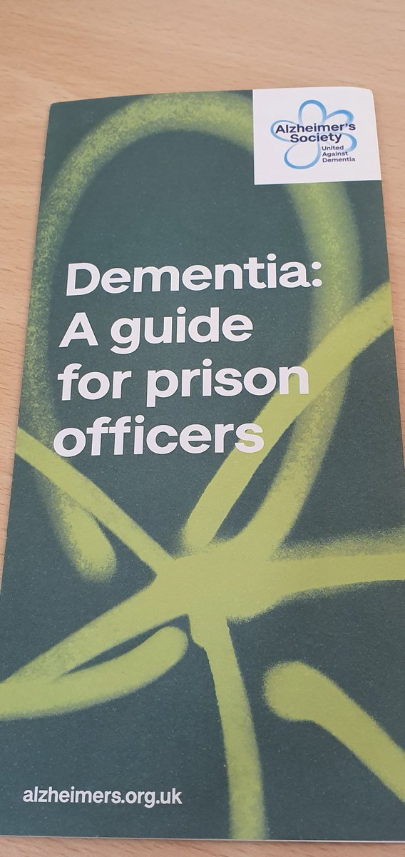 Received today! Thank-you <a href="/alzheimerssoc/">Alzheimer's Society</a>. It's important to acknowledge as the ageing population increases in prison, we will work with more residents who have dementia. Occupational Therapy can support with this &amp; enable dementia friendly environments #valueofOT <a href="/theRCOT/">Royal College of Occupational Therapists</a> <a href="/hmpps/">HMPPS</a>